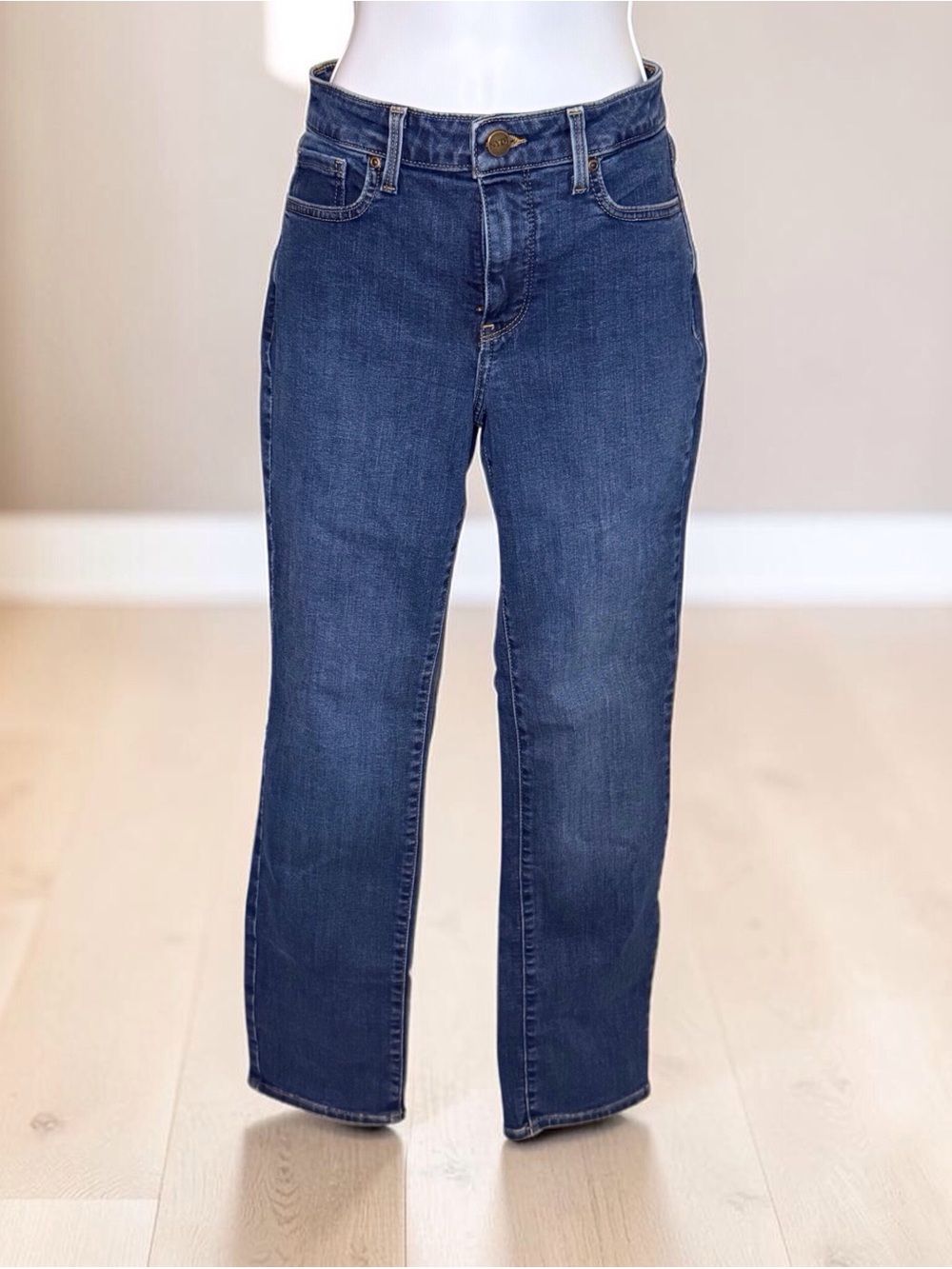 NWOT NYDJ Sheri Slim Lift Tuck Jeans 6P Dark Wash Straight Leg Women’s